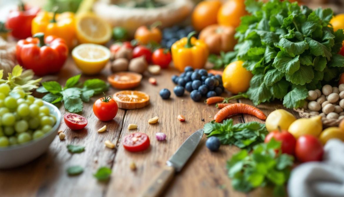 A photograph of a vibrant